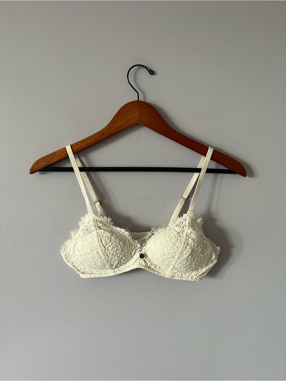 aerie Ivory Lace Balconette Bra